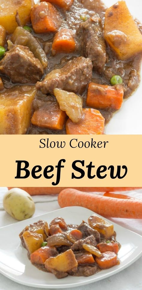 Recipe Beef Stew, Slow Beef Stew, Slow Cooker Recipes Beef Stew, Easy Beef Stew Recipe, Crockpot Recipes Beef Stew, Crockpot Soup, Easy Beef Stew, Hearty Beef Stew, Stew Meat Recipes