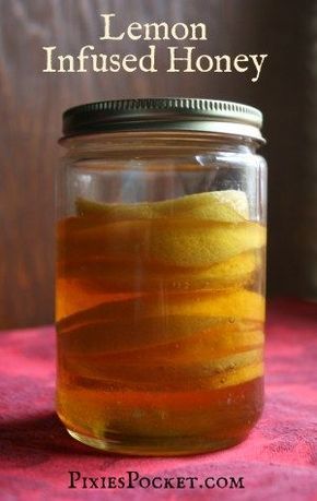 Lemon Infused Honey, Vacation Cocktails, Infused Honey, Honey Recipes, Honey Lemon, Lemon Recipes, Fermented Foods, Fermenting, Recipe Box