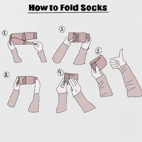 Organizing Socks, Folding Socks, Sock Organization, Power Of Makeup, Diy Clothes Life Hacks, How To Fold, Sparks Joy, Closet Makeover, Folding Clothes