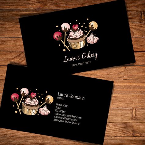 Bakery Business Cards Templates, Dripping Gold, Bee Logo, Bakery Business Cards, Gold Business Card, Diy Business Cards, Home Bakery, Bakery Business, Cadeau Photo