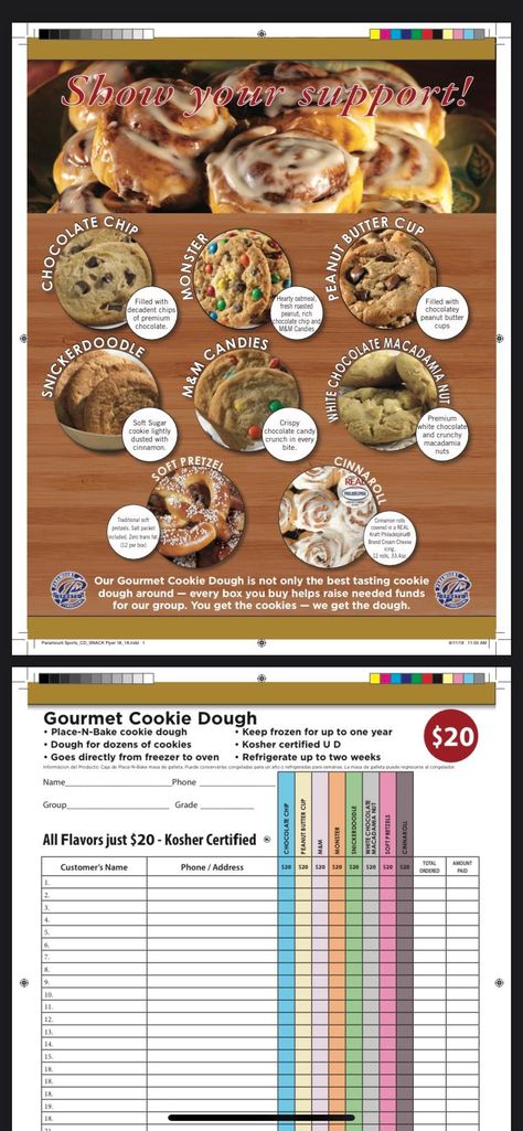 Hello all! Attached you will find information for the fundraiser that we are participating in this year. One attachment is the order form and you will also receive a paper copy, and the other attachment is instructions to set up an online account. We will be selling cookie dough, cinnamon rolls, and pretzels. I can speak from experience that everything is very good, especially the cinnamon rolls! This fundraiser has always been very successful. If your child sells 15 items he/she will recei Cookie Dough Fundraiser, Year One, Earning Money, Order Form, Pretzels, Money Making, Cinnamon Rolls, Cookie Dough, Dough