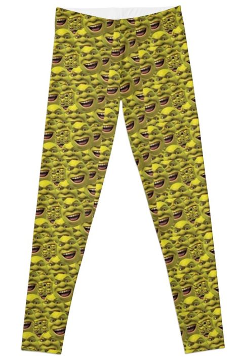 Super stretchy and durable polyester full-length leggings. Vibrant high-quality sublimation print across the front and back. Size range XXS-XL. IT'S SHREK, WHAT ELSE DO YOU NEED TO KNOW Boredom Crafts, College House, Funny Tiktoks, Pinterest Ads, White Elephant, Shrek, Best Memes, Do You Need, Funny Gifts