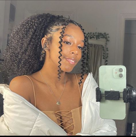 Big Box Braids Hairstyles, Curly Clip Ins, Braids Hairstyles Pictures, Girls Natural Hairstyles, Curly Hair Styles Easy, Natural Curls Hairstyles, Black Hair Care, We Got It, Glowy Skin