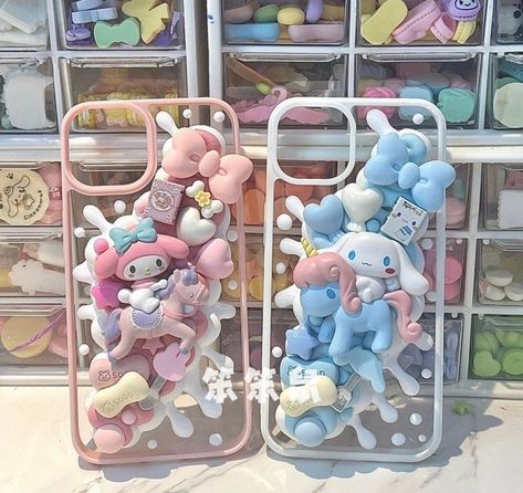 Cinnamoroll Iphone Case, Cute 3d Phone Cases, Deco Den Phone Case, Decoden Phone Case Sanrio, Case Iphone Design, Sanrio Decoden, Best Friend Phone Cases, Friend Phone Cases, Sanrio Phone Case