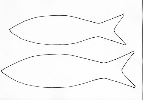 Fish Cutout, Fish Printables, Fish Stencil, Fish Outline, Outline Template, Felt Fish, Fish Template, Fabric Fish, Nautical Crafts