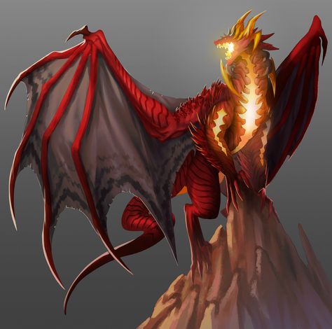 Lich Dragon, White And Red Dragon, Dragon Types, Alien Monsters, Dragon Species, Demon Dragon, Dungeons And Dragons Books, Dragon Monster, Elemental Dragons