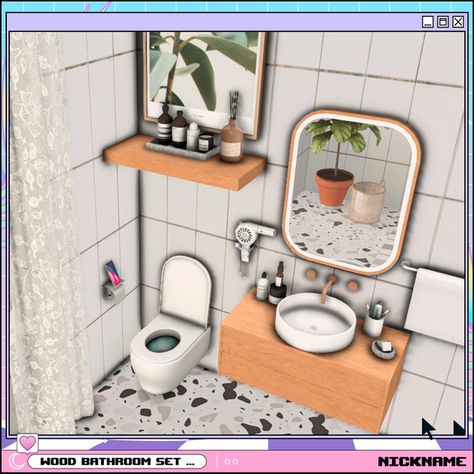 Sims 4 Cc Furniture Functional Bathroom, Sims 4 Cc Furniture Functional Patreon, Sims 4 Cc Furniture Functional, Sims 4 Bathroom Cc, Give Me A Nickname, Parent Room, Sims4 Furniture, Sims Decor, Sims Furniture