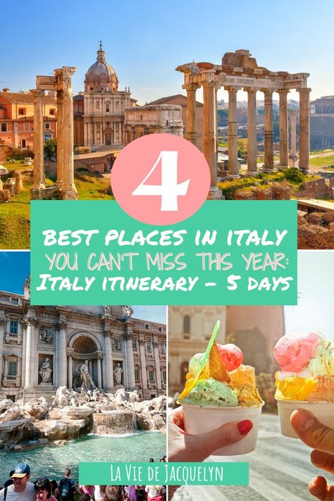 best places in Italy 3 Days In Italy, 4 Days In Italy, 5 Day Italy Itinerary, 5 Days In Italy Itinerary, 5 Days In Italy, Italy Itinerary 1 Week, Italy Itenery, Italy Trip Itinerary, Italy Vacation Itinerary