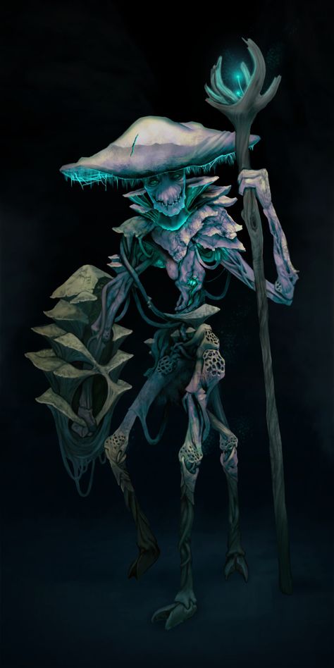 ArtStation - Myconid Druid Dnd Mushroom Monster, Fungi Monster, Mushroom Creature Art, Dnd Underdark, Swamp Core, Mushroom Wizard, Mushroom Creature, Dnd Dragons, Monster Characters