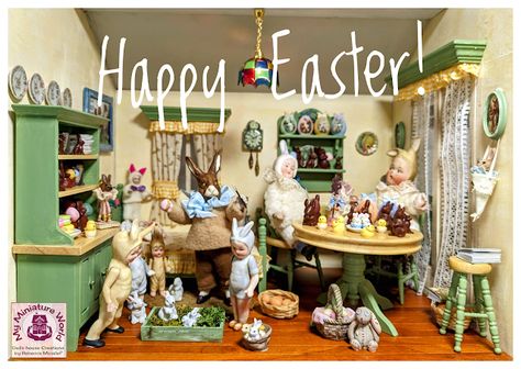 My Miniature World: New miniatures for Easter Miniature World, Miniature Accessories, Feeling Special, Loved Ones, Hello Everyone, Happy Easter, Home Projects, Easter Eggs, Doll House