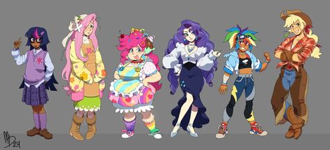 Human Mane 6, Mlp Human Designs, Rarity Mlp Human, Mlp Human Fanart, Mlp Mane Six Redesign, Mlp Main 6 Redesign, Rarity Redesign, Mlp Gen 5 Concept Art, Mlp Fan Designs