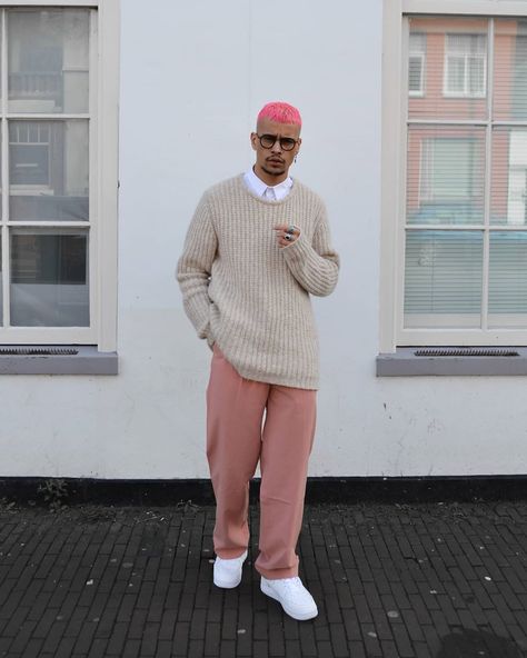 GIO | Content Creator on Instagram: “Peaches & Cream⠀ ——————————————————- • #minimalarchive #nclgallery #pauseshots #backtominimal #pauseonline #paqpics #grundygang…” Outfits Stylish, Pastel Fashion, Peaches Cream, Men Street, Streetwear Outfits, Fit Inspo, Streetwear Outfit, Mens Street Style, Fashion Killa