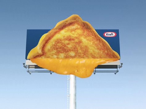 Kraft Integrated Advert By Chicago Portfolio School: Cheese Pull | Ads of the World™ Cheese Ads Creative, Cheese Creative Ads, Cheese Graphic Design, Cheese Advertising, Creative Billboard, Cheese Pull, Kraft Singles, Melting Cheese, Kraft Cheese