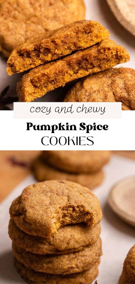 Soft And Chewy Pumpkin Cookies, Chewy Pumpkin Cookies Recipes, Things To Do With Canned Pumpkin, Soft Spice Cookies, Pumpkin Puree Cookies Easy, Fresh Pumpkin Cookies, Chewy Pumpkin Spice Cookies, Homemade Pumpkin Cookies, Easy Pumpkin Cookie Recipes