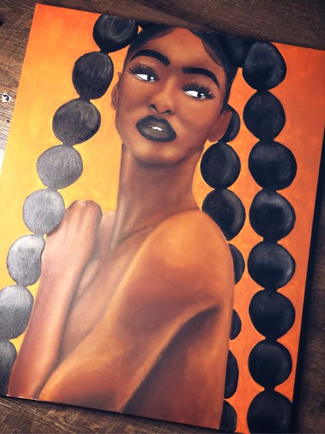 Afrocentric Paintings, Afro Painting, Unity Painting, Gorgeous Paintings, Paint Inspo, Birthday Painting, Afrocentric Art, Paint Night, Poster Drawing