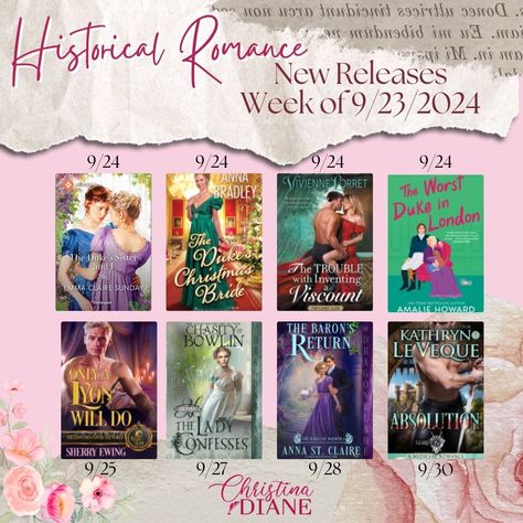 QOTD: What’s your most anticipated release? Share in the comments below! 📚 There are so many amazing historical romance books releasing this week, and these are at the top of my TBR list! 😍 Have you preordered any of them? #BookLovers #HistoricalRomance #RomanceBooks #TBRList #NewBookReleases #ReadingCommunity #BookishLove #BookwormLife #BookRecommendations #RomanceReaders #BookAddict #PreorderNow #Bookstagram Royal Romance Books, Royal Romance, Historical Romance Books, Tbr List, Romance Readers, Book Release, Historical Romance, Book Addict, At The Top