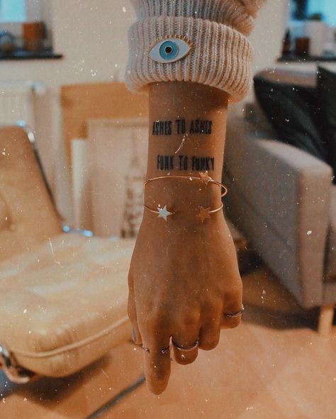 Photo of David Bowie Tattoo Hamburg Tattoo, Dory Tattoo, David Bowie Tattoo, Ashes To Ashes, Good Tattoo Quotes, Hunky Dory, Lyric Tattoos, Handmade Stuff, Stick And Poke