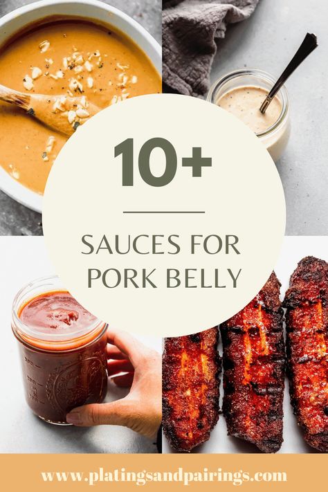 Smoked Pork Sauce, Crispy Pork Belly Dipping Sauce, Pork Dipping Sauce Recipes, Sauce For Pork Belly, Pork Belly Glaze Recipes, Pork Belly Sauce Recipes, Pork Belly Dipping Sauce Recipes, Pork Belly Appetizer Recipes, Pork Belly Dipping Sauce