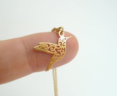 Paris Ring, Gold Birds, Hummingbird Jewelry, Hummingbird Necklace, Hummingbird Pendant, Necklace Everyday, Jewelry Bracelets Gold, Bird Necklace, Classy Jewelry