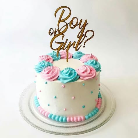 General Reveal Cakes, Gender Reveal Cake And Cupcake Ideas, Gender Reveal Party Cake Ideas, Gender Reveal Cake Ideas Boy Or Girl, Reveal Cakes Gender, Gender Reveal Simple Cake, Gender Reveal Cake Decoration, Cakes For Gender Reveal Party, Gender Reveal Cakes Simple