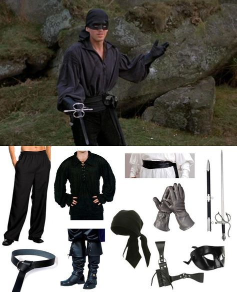 Diy Pirate Costume Men, Diy Pirate Costume For Men, Mens Pirate Costume Diy, Diy Mens Pirate Costume, Guy Pirate Costume, Boys Pirate Costume Diy, Pirate Outfit Diy, Wesley Princess Bride, Dread Pirate Roberts Costume