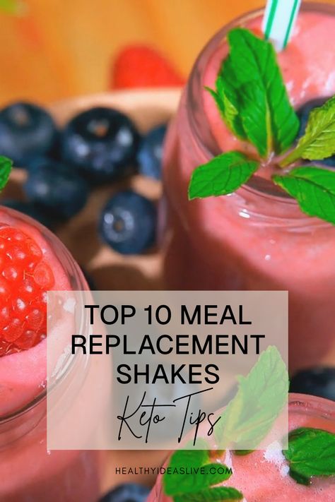 Searching for effective meal replacement shakes to aid your weight loss journey? Check out our list of the top 10 protein-packed options that are perfect for breakfast or a snack. These shakes can help you lose belly fat and fit into those healthy diet plans you're eyeing! Whether you want to lose 20 pounds or are focused on losing lower belly fat after 40, we've got recipes to support you. Be ready to sip your way to a leaner figure with these delicious smoothies! 🍓🥤 Best Meal Replacement, Best Meal Replacement Shakes, Low Carb Protein Powder, Meal Replacements, Keto Shakes, Best Keto Meals, Keto Smoothie Recipes, Delicious Smoothies, Shake Diet