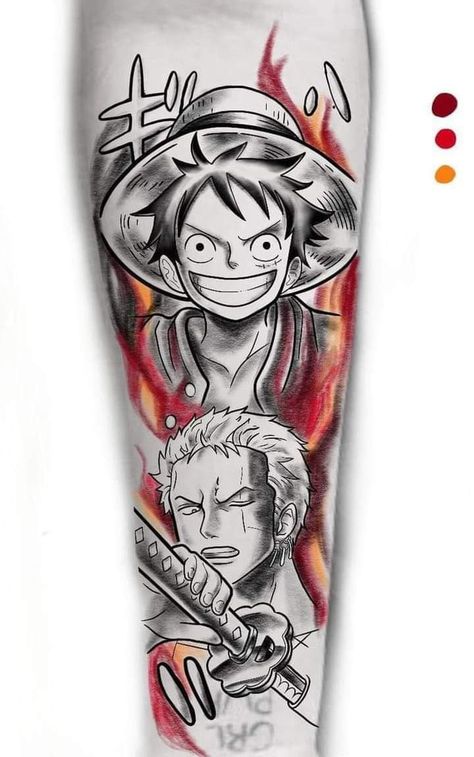 One Piece Full Sleeve Tattoo, Luffy One Piece Tattoo Design, Luffy Tattoo Design, Anime Tattoo Ideas Manga, Luffy Tattoo Ideas, Galaxy Tattoo Sleeve, Watch Tattoo Design, Arm Tattoos Drawing, Evil Tattoo