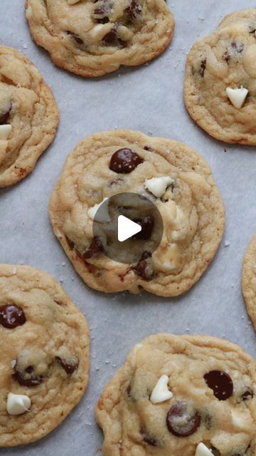 Chelsea Huntley | Salt Sugar Flour Bakery on Instagram: "⬇️ Recipe BELOW ⬇️

These bite sized Triple Chocolate Chip Cookies are decadent, chocolatey and the perfect recipe for a Thanksgiving potluck or Holiday party! 

With a classic chocolate chip cookie base, simple ingredients and three varieties of chocolate, these cookies are perfectly crisp on the bottom with a delightfully chewy middle. 

Give them a try and let me know what you think in the comments below!! 🍪

Ingredients: 
- 1 cup unsalted butter (room temperature) 
- 1 cup granulated sugar 
- 1 cup brown sugar 
- 1 Tbs vanilla extract 
- 2 large eggs 
- 3 cups all purpose flour 
- 1 tsp baking soda 
- 1/2 tsp baking powder 
- 1 tsp salt 
- 1 cup Aldi semi sweet chocolate chips 
- 1 cup Aldi white chocolate chips 
- 1 cup Aldi da Triple Chocolate Chip Cookies, Thanksgiving Potluck, Flour Bakery, Cookie Base, Triple Chocolate, Semi Sweet Chocolate Chips, Sweet Chocolate, White Chocolate Chips, Perfect Food