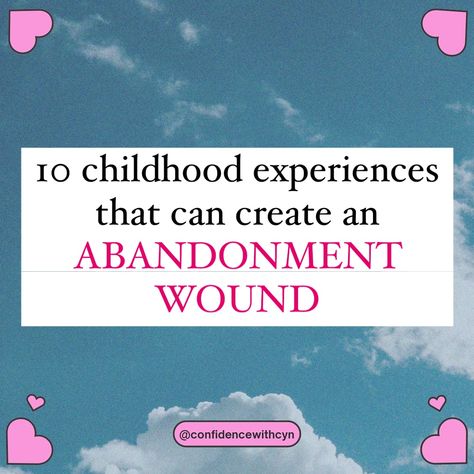 Double tap if this might be you! Oftentimes when people think of abandonment wounds, they think of being PHYSICALLY left behind.. Such as an absent parent but that isn’t always the case. Abandonment wounds are created during moments where a child or person is physically or emotionally abandoned. An abandonment wound can come from various traumatic moments or even from a seemingly small one time experience. These moments then are triggered again in adulthood when you get rejected, ghoste... Parenting, In This Moment, Canning