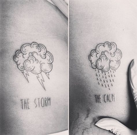 #bestfriendtattoo Calm To My Storm Tattoo, Storm Tattoo, Calming The Storm, Tattoos And Piercings, Skull Tattoo, Piercings, Tattoos, Quick Saves