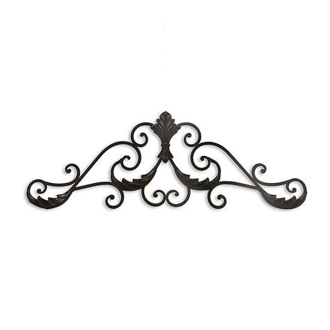 Cheungs 32" Horizontal  Décor With Overlapping Wave Accents Metal Wall Art FP-2730-32, Color: Dark Rustic Brown - JCPenney Wall Grille, Door Topper, Elegant Entryway, Rustic Door, Bathroom Door, Rustic Doors, Wall Art For Sale, Black Decor, Metal Wall Decor