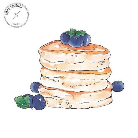 Pancake Drawing, Good Objects, Objects Illustration, Desserts Drawing, Dessert Illustration, 귀여운 음식 그림, Food Artwork, Food Sketch, 그림 낙서