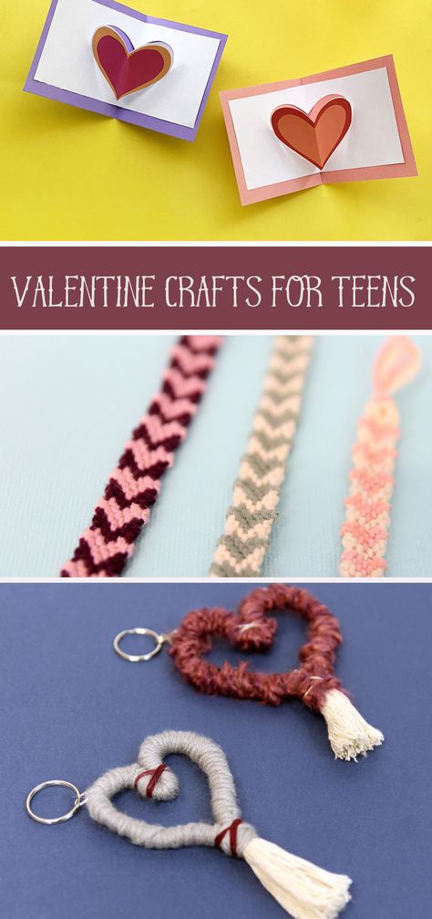 Valentines Day Crafts For Older Kids, Valentine’s Day Crafts For Teens, Teen Valentine Crafts, Valentines Day Crafts For Teens, Galentines Gifts Small Diy, Valentines Crafts For Teens, Christian Valentines Crafts, Felt Hearts Crafts, Valentine Hearts Art