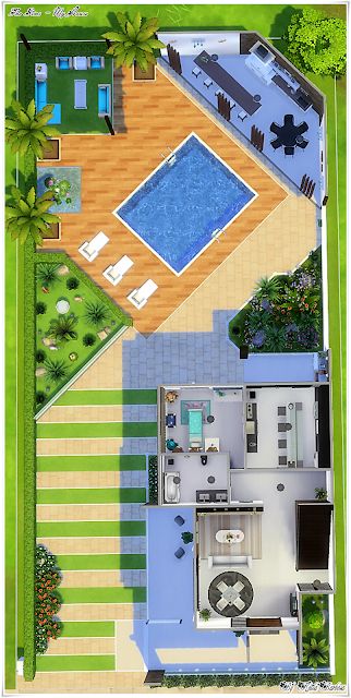 Sims 4 Floor Plans With Grid, The Sims 3 House Ideas, The Sims House Plans, Sims 4 Decorations, The Sims 4 Casas, The Sims House Ideas, The Sims 2 Houses, The Sims 4 Building Ideas, The Sims 4 Houses Ideas