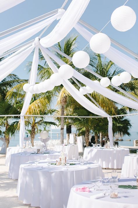 Key West Beach Wedding, Key West Beach, Marathon Florida Keys, Florida Wedding Reception, Florida Keys Wedding Venues, Marathon Florida, Clear Tent, Florida Keys Wedding, Beach Wedding Reception