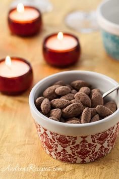 Cocoa Dusted Almonds - 1 teaspoon coconut oil 1-1/2 tablespoons unsweetened cocoa powder 1-1/2 tablespoons confectioners sugar Almonds Recipe, Unsweetened Cocoa Powder, Nut Recipes, Raw Almonds, Paleo Dessert, Chocolate Almonds, Confectioners Sugar, Almond Recipes, Unsweetened Cocoa