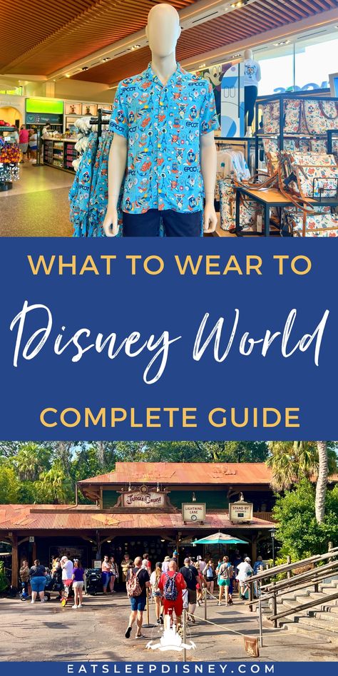 We’ve been to Disney World hundreds of times during all different types of weather and now we give you the 411 on what to wear to Disney World so that the only thing you’re thinking about during your trip is how many more snacks you can fit into your day!  Disney World, Disney Tips, Disney Park, What to Wear Wear To Disney World, What To Wear To Disney, Disney Rides, Water Parks, Disney Resorts, Adventures By Disney, Vacation Planning, Disney Tips, Disney Park