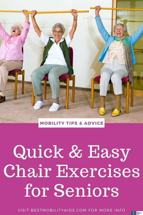 Chair-based exercises are ideal for older adults with limited mobility. Find out how to remain active without over-exerting yourself in this chair exercise guide for seniors. #SeniorExercise #GetActive Noodle Exercises For Seniors, Soft Yoga For Seniors, Elder Exercise Senior Fitness, Elderly Chair Exercises, Free Chair Exercise For Seniors Over 60, Chair Exercises For Beginners, Senior Mobility Exercises, Geriatric Exercises Senior Fitness, Exercises For Elderly Senior Fitness