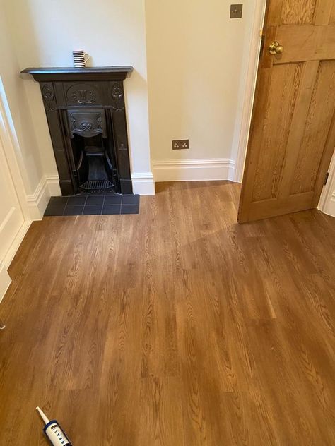 Amtico Spacia New England Oak installation Amtico Spacia, Amtico Flooring, Wood Stove, New England, Fireplace, Home Appliances, England, Flooring, Home Decor