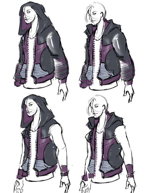 Hawkeye Hoodie Sketch by Astrobullet Hoodie Sketch, Hoodie Drawing Reference, Hoodie Reference, Zipper Drawing, Villain Fashion, Jeans Drawing, Hoodie Drawing, Clothing Sketches, Art Outfits