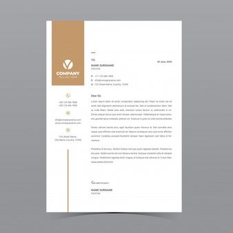 Letterhead Layout Design, Letterhead Layout, Letterhead Design Inspiration, Letterhead Format, Stationery Design Inspiration, Company Letterhead Template, Professional Letterhead, Inmobiliaria Ideas, Company Letterhead