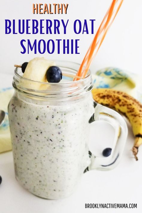 Oats Smoothie Recipes, Banana Oat Smoothie, Chia Seed Smoothie, Carrot Smoothie, Chocolate Peanut Butter Smoothie, Blueberry Oat, Peanut Butter Oats, Oat Smoothie, Banana Oat