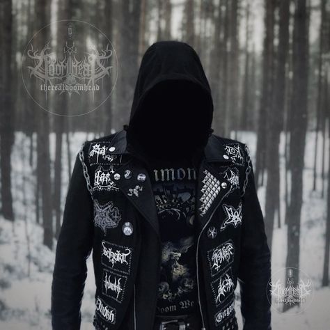 Posted by @therealdoomhead: The stronger the frost, the stronger I want to walk. - Picnob Metal Vest Outfit, Black Metal Battle Vest, Black Metal Battle Jacket, Emo Outfits Aesthetic, Metal Aesthetic, Battle Jackets, Battle Vest, Punk Outfit, Metal Outfit