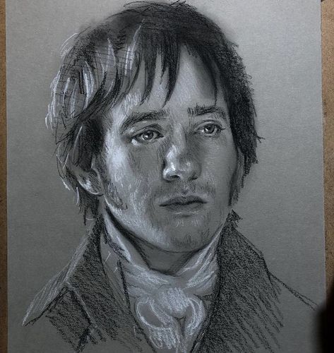 Mr Darcy Drawing, Pride And Prejudice Drawing, Lips Sketch, Jane Austen Movies, Pride And Prejudice 2005, Drawing Ideas List, Jane Austin, Mr Darcy, Pen Sketch