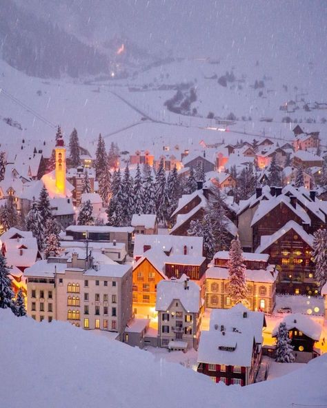 *🇨🇭 Winter wonderland  (Andermatt, Switzerland) by Senai Senna (@sennarelax) on Instagram 🌃❄️ Andermatt Switzerland, Andermatt, Tiny House Nation, Winter Travel, Christmas Aesthetic, Winter Is Coming, Ski Resort, Winter Scenes, Winter Holidays