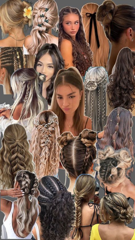 Mamma Mia Hairstyles, Mamma Mia Hair, Cute Hair Ideas, Hairstyle Examples, Hair Tutorials Easy, Cute Lazy Outfits, Beauty Advice, Cute Hair, Quick Hairstyles