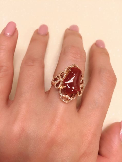 Japanese red coral , set with diamonds and 18k rose gold . Absolutely unique shape and cannot be replicated Coral Ring Designs For Women, Silk Thread Earrings Designs, Red Coral Ring, Silk Thread Earrings, Traditional Indian Jewellery, Designer Rings, Coral Ring, Thread Earrings, Gold Locket