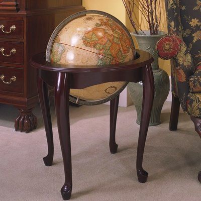 Darby Home Co Queen Anne Antique World Globe Floor Globe, World Globes, Globe Decor, World Globe, Chair Height, Plywood Furniture, Antiques For Sale, Kelly Wearstler, Queen Anne