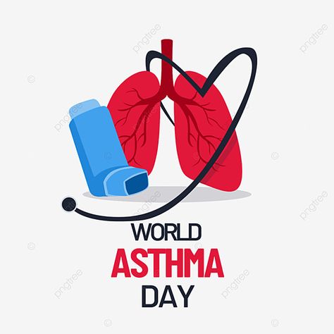 Disease Illustration, Aids Disease, World Asthma Day, World Clipart, Asthma Inhaler, Holiday Promotions, Medical Art, Body Organs, Types Of Cancers