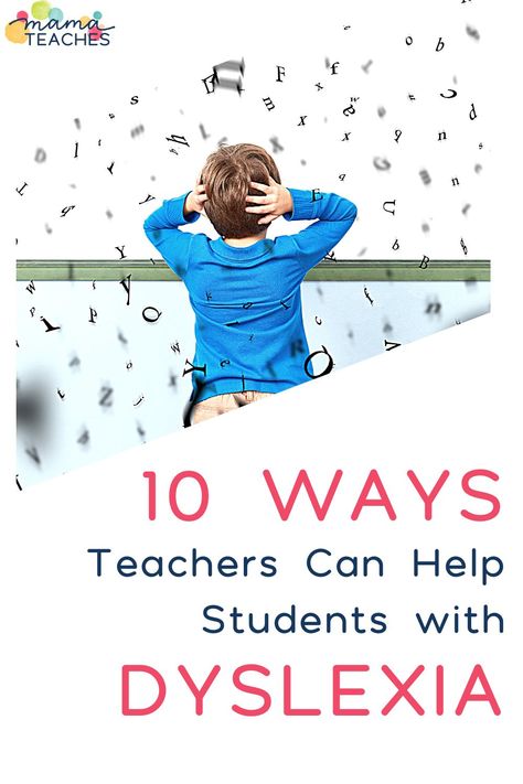 10 Ways Teachers Can Help Students with Dyslexia Wilson Reading Program, Aba Activities, 504 Plan, Dyslexic Students, Literacy Intervention, Children Reading, Learning Differences, Struggling Students, Learning Difficulties